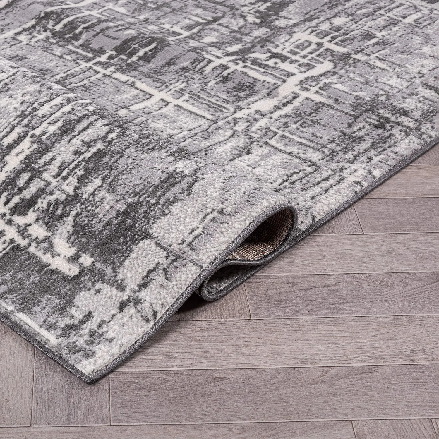 World Rug Gallery Distressed Abstract Area Rug