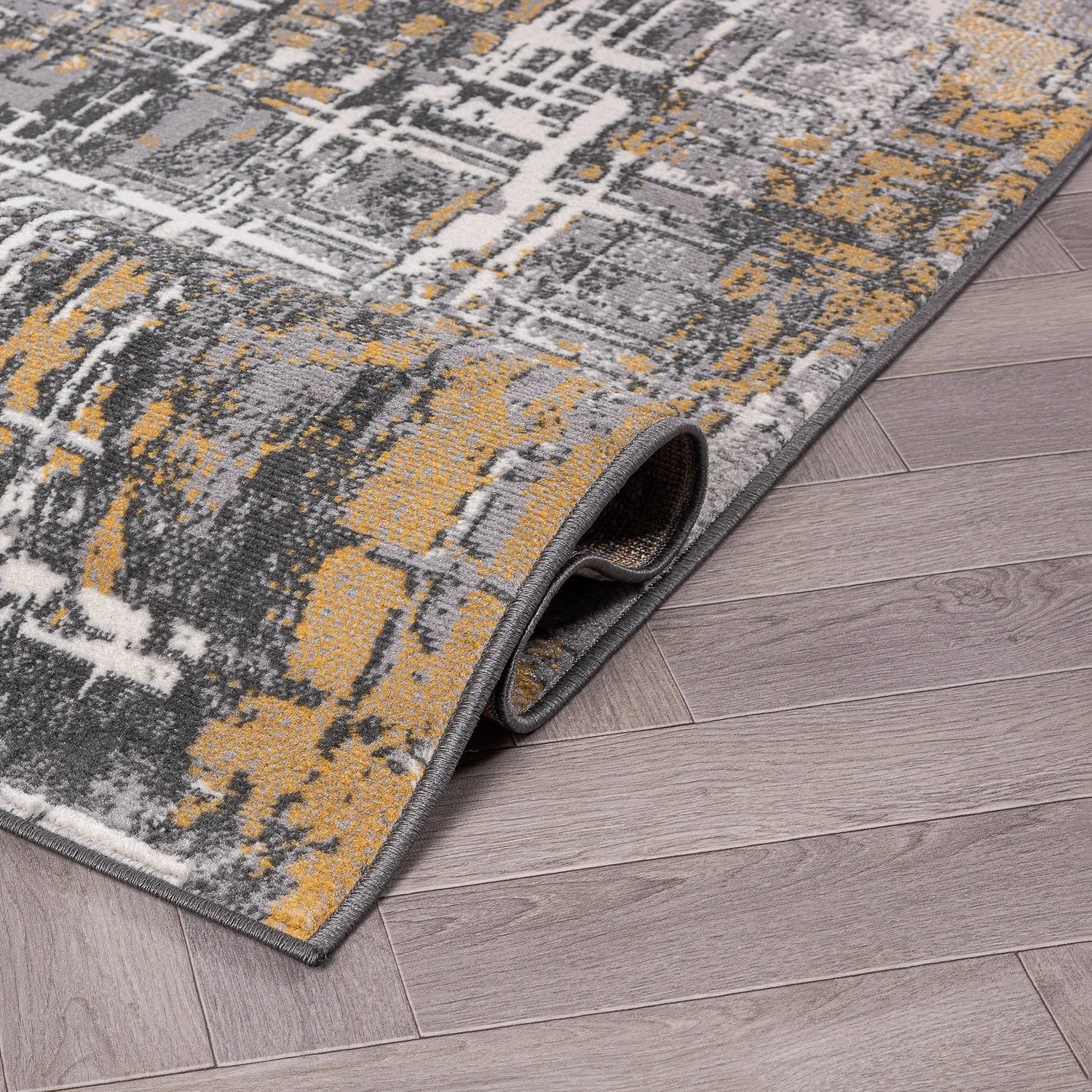 World Rug Gallery Distressed Abstract Area Rug