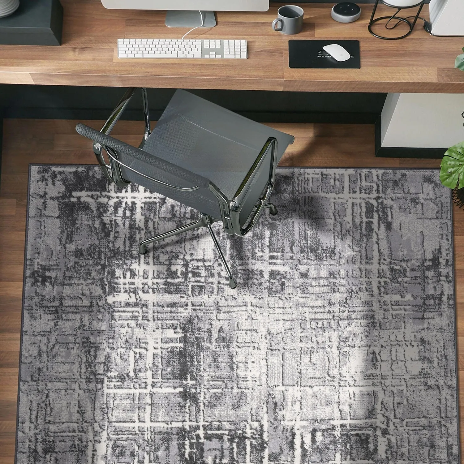 World Rug Gallery Distressed Abstract Area Rug