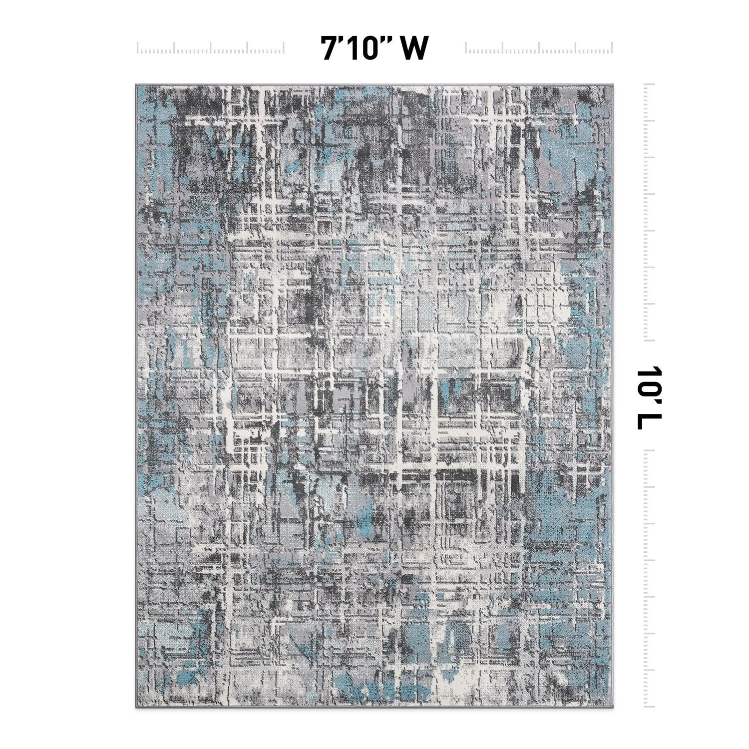 World Rug Gallery Distressed Abstract Area Rug