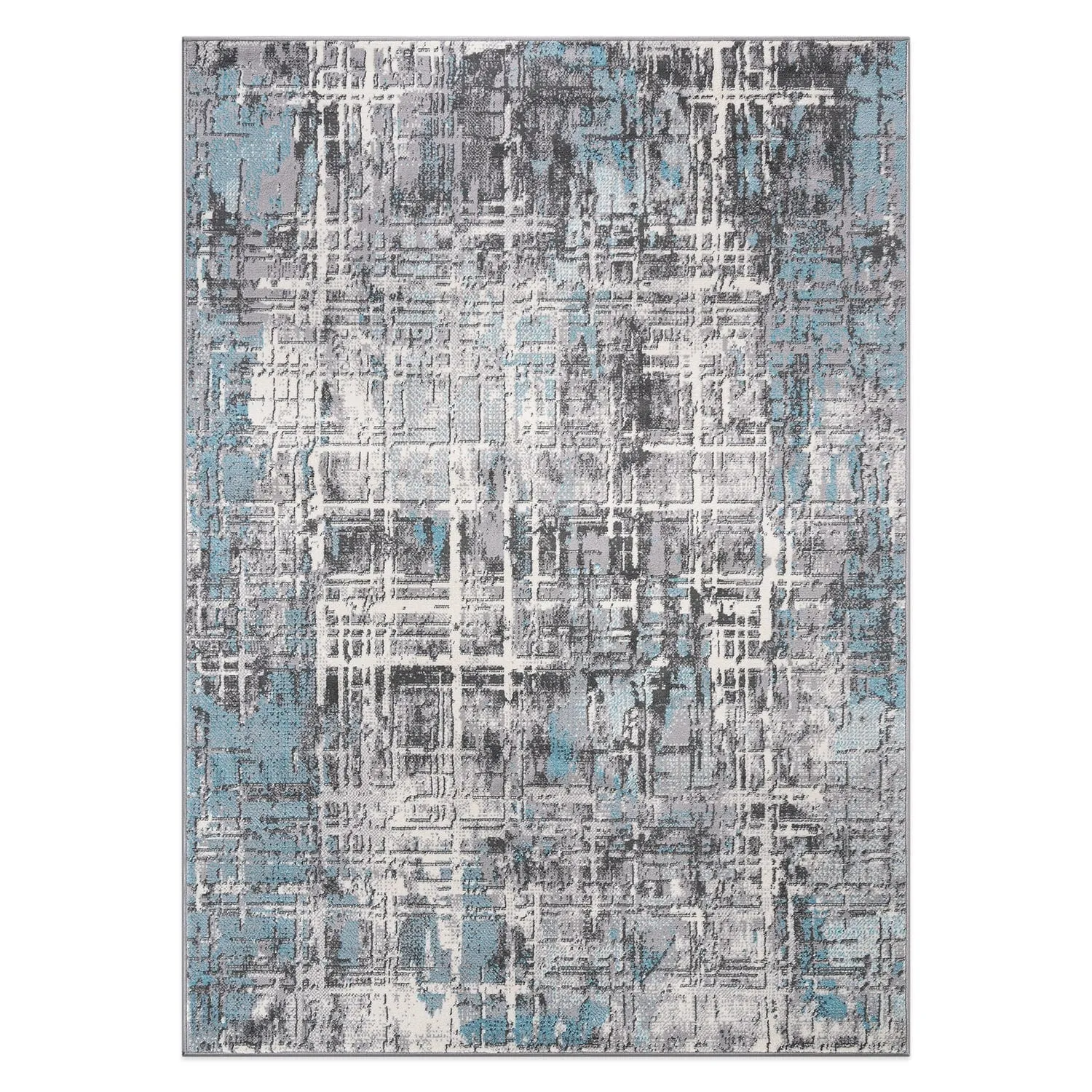 World Rug Gallery Distressed Abstract Area Rug