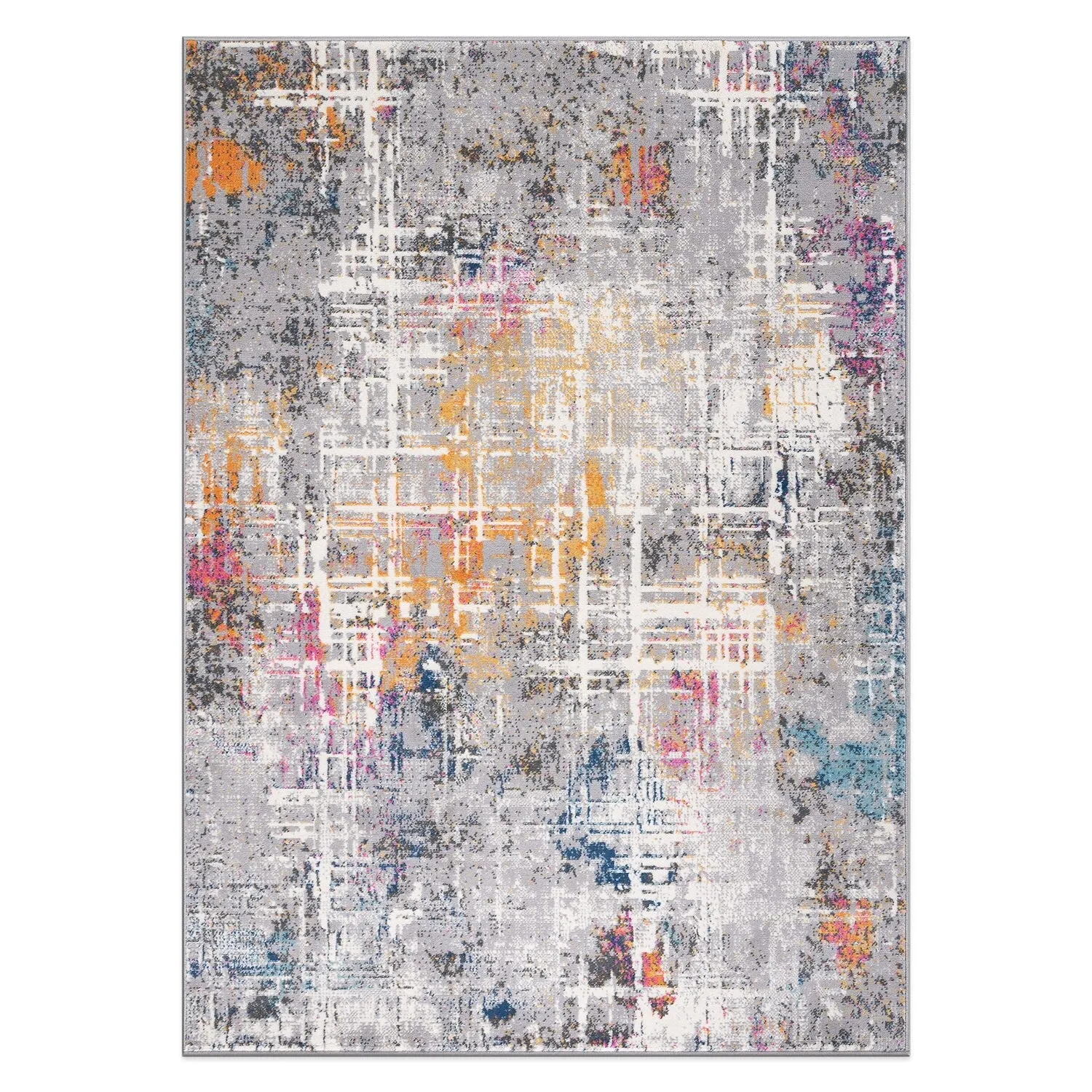 World Rug Gallery Distressed Abstract Area Rug
