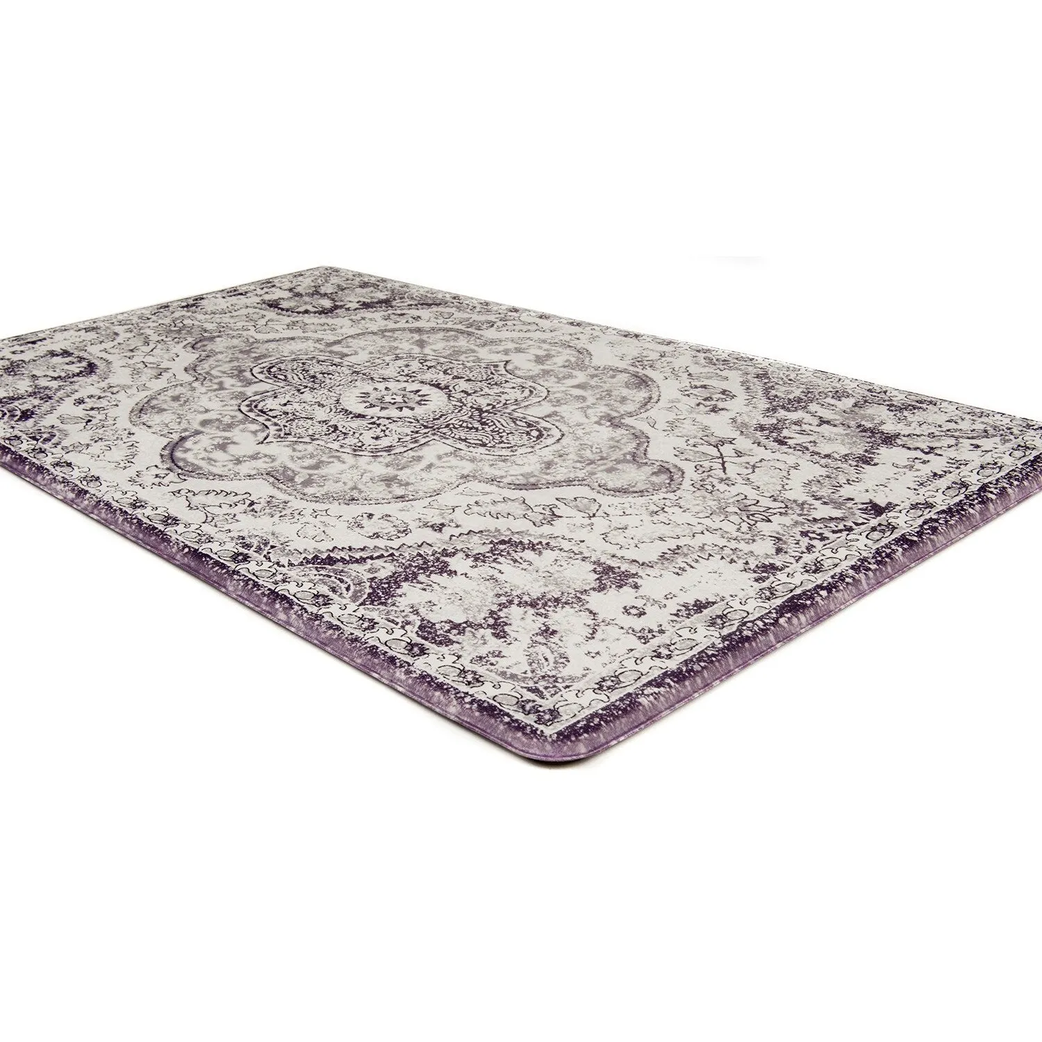 World Rug Gallery Distressed Bohemian Vintage Anti-fatigue Standing Mat