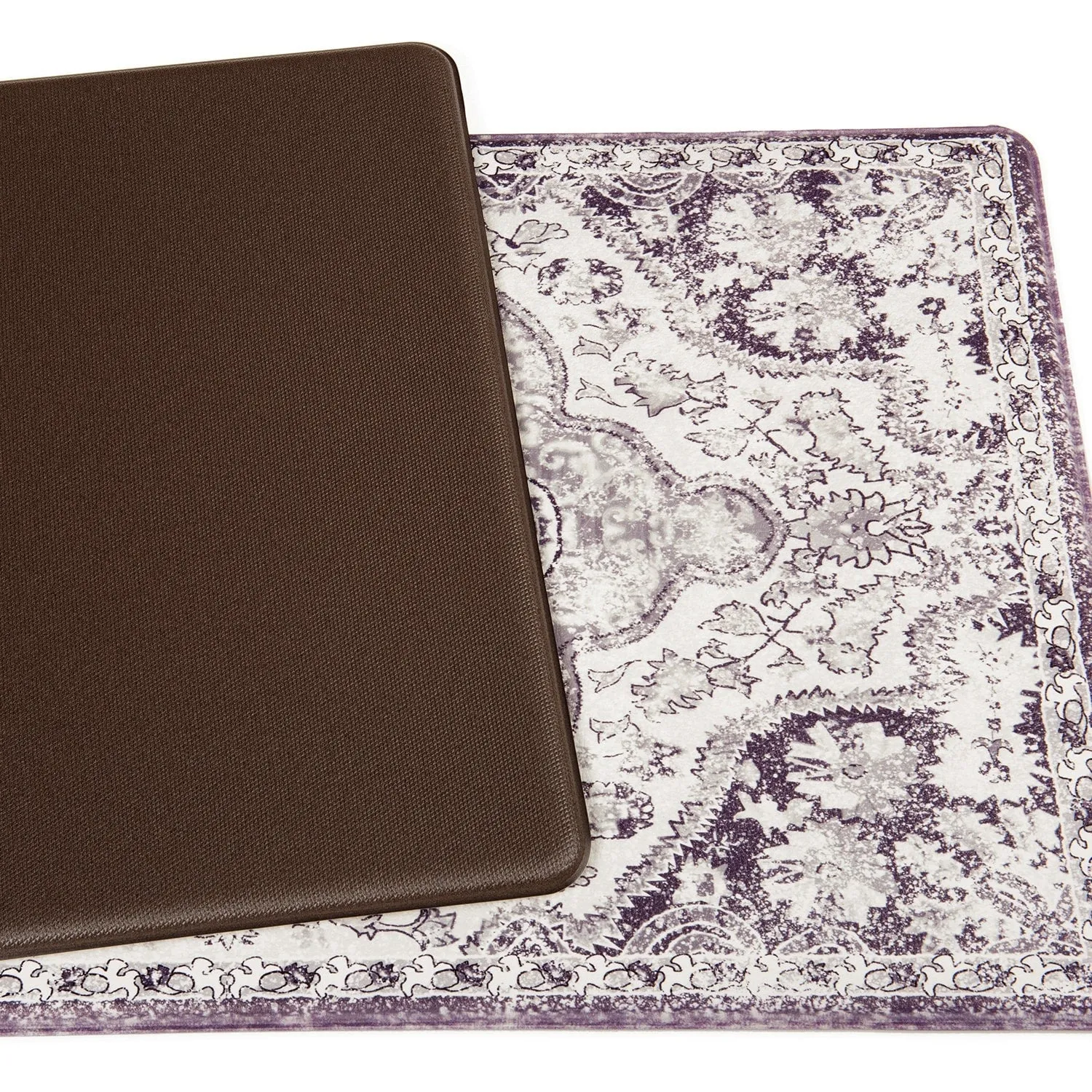 World Rug Gallery Distressed Bohemian Vintage Anti-fatigue Standing Mat