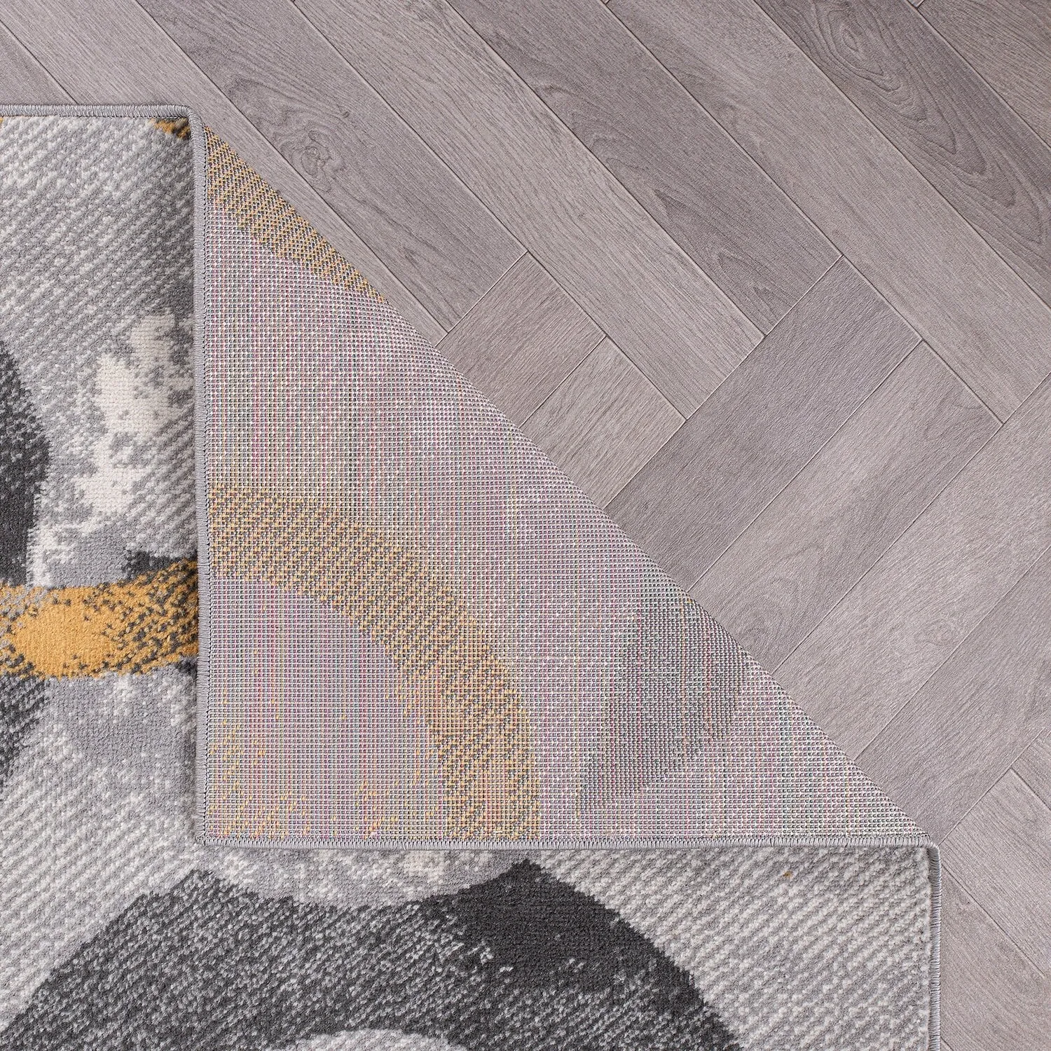 World Rug Gallery Distressed Modern Circles Area Rug