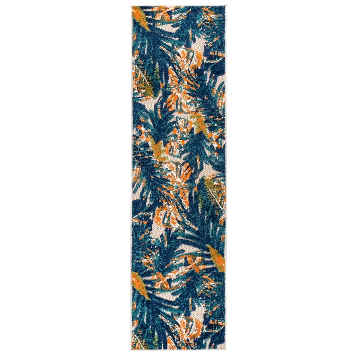 World Rug Gallery Floral Leaves Indoor/Outdoor Area Rug