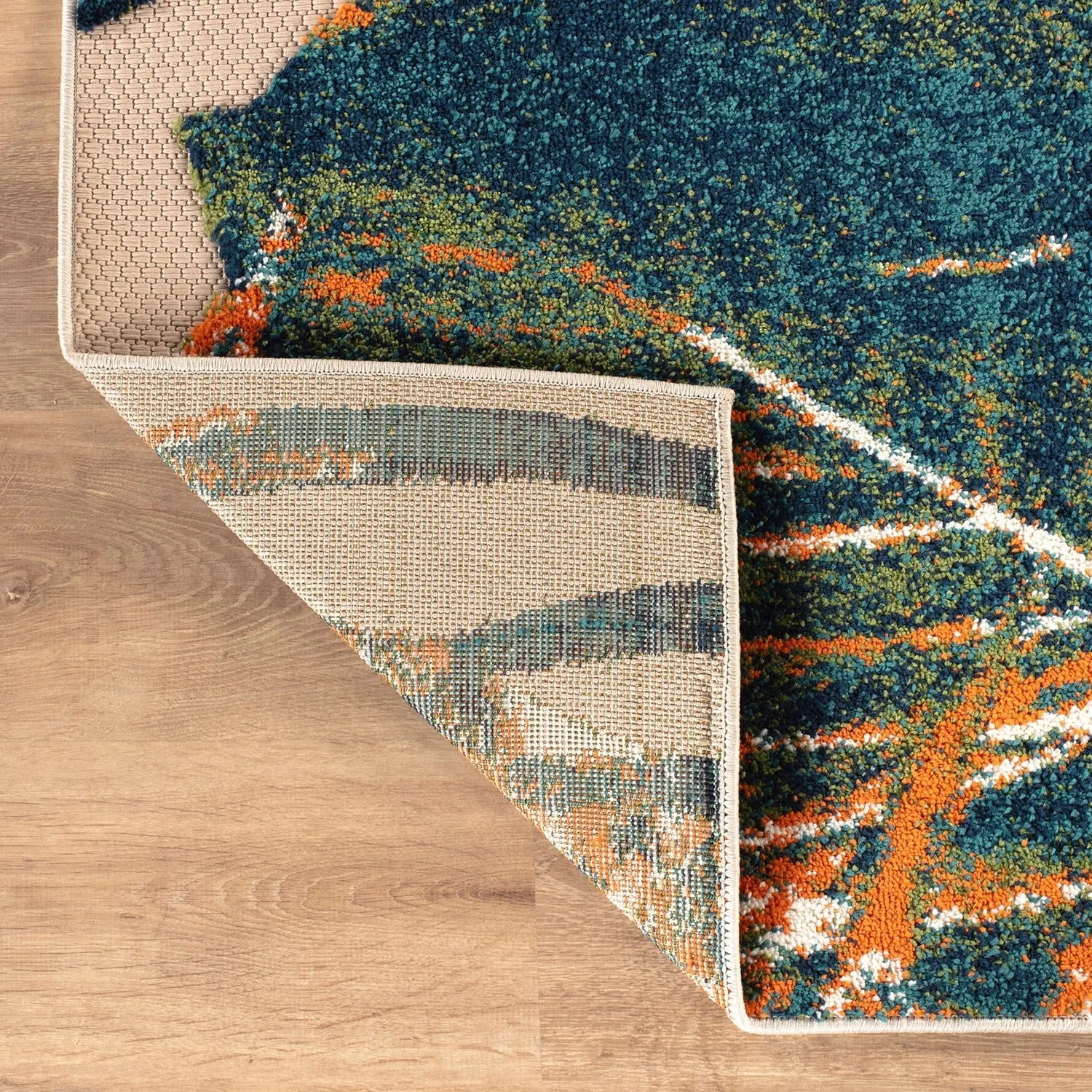 World Rug Gallery Floral Leaves Indoor/Outdoor Area Rug