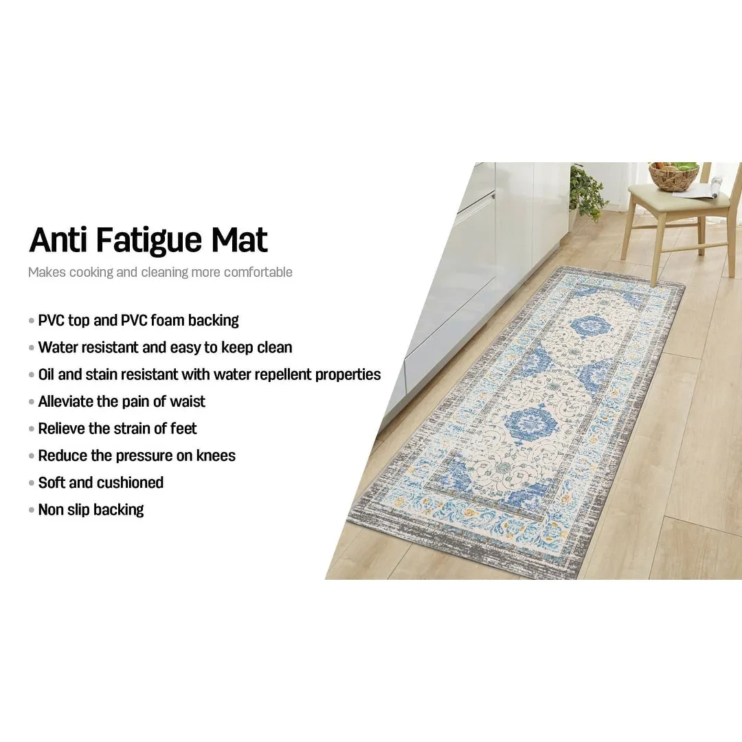 World Rug Gallery Persian Traditional Anti Fatigue Standing Mat