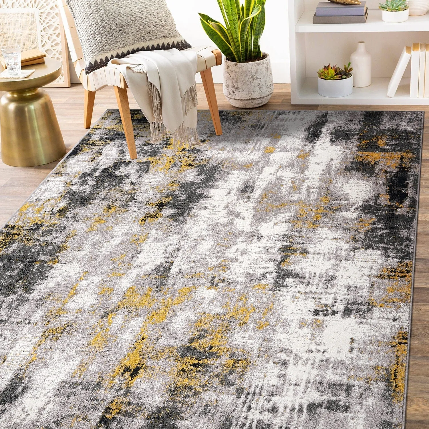 World Rug Gallery Tralee Modern Abstract Area Rug
