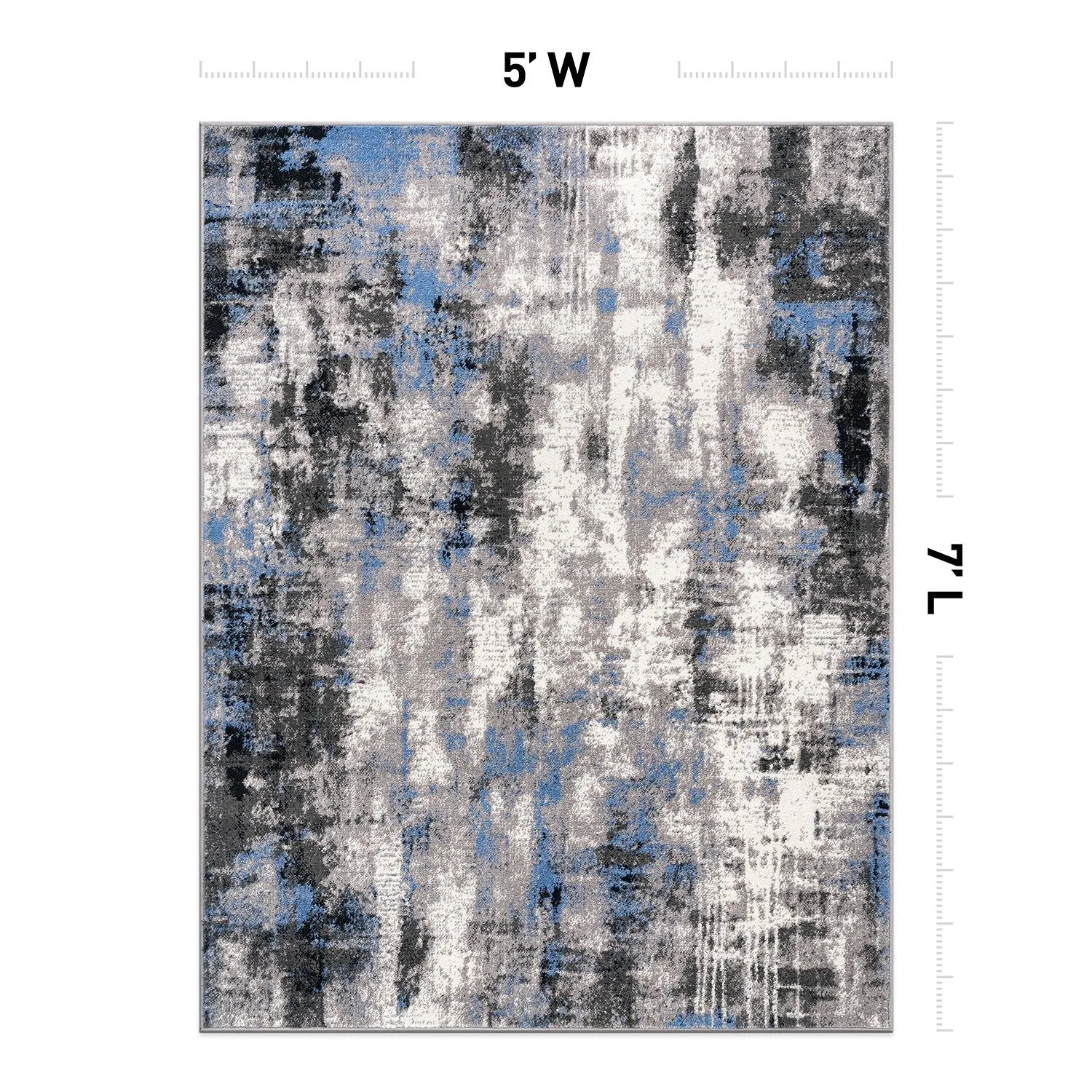 World Rug Gallery Tralee Modern Abstract Area Rug
