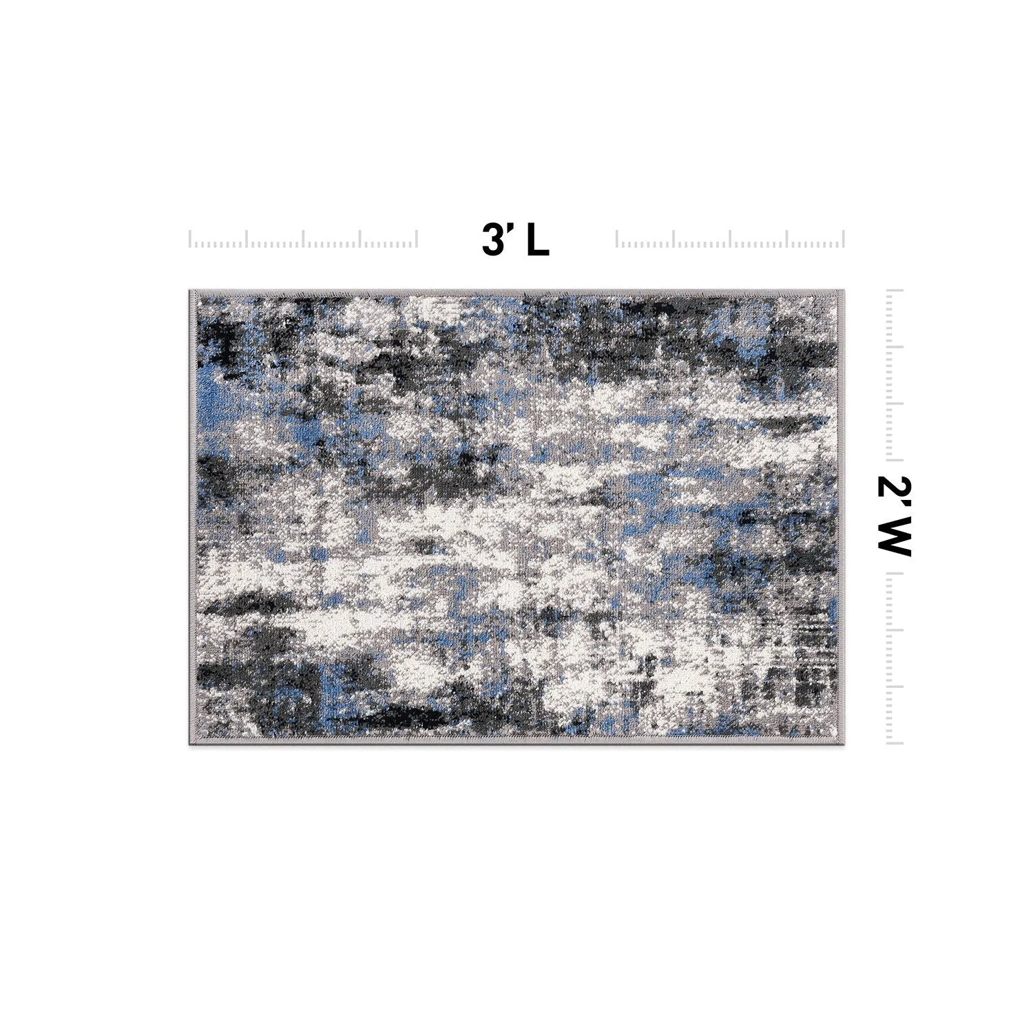 World Rug Gallery Tralee Modern Abstract Area Rug