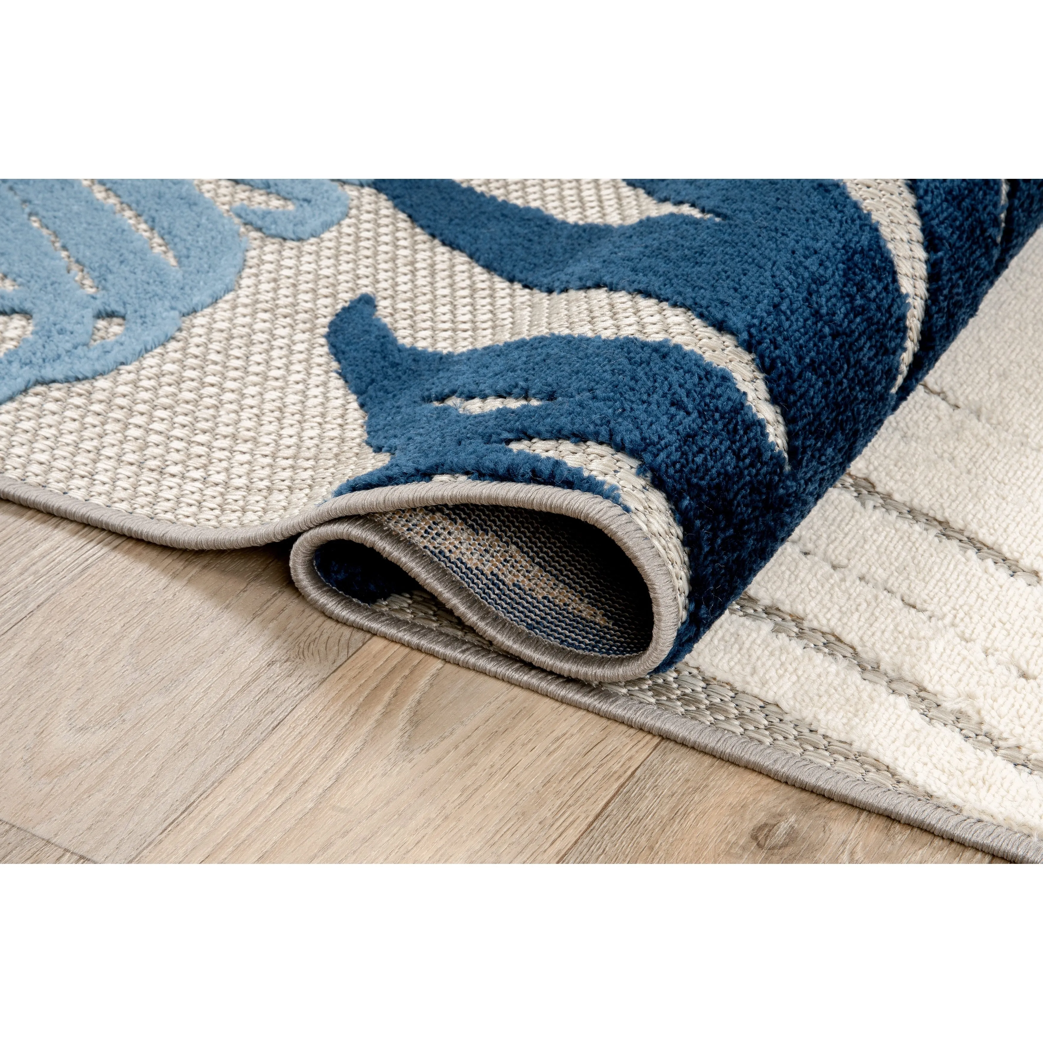 World Rug Gallery Tropical Floral Indoor/Outdoor Area Rug