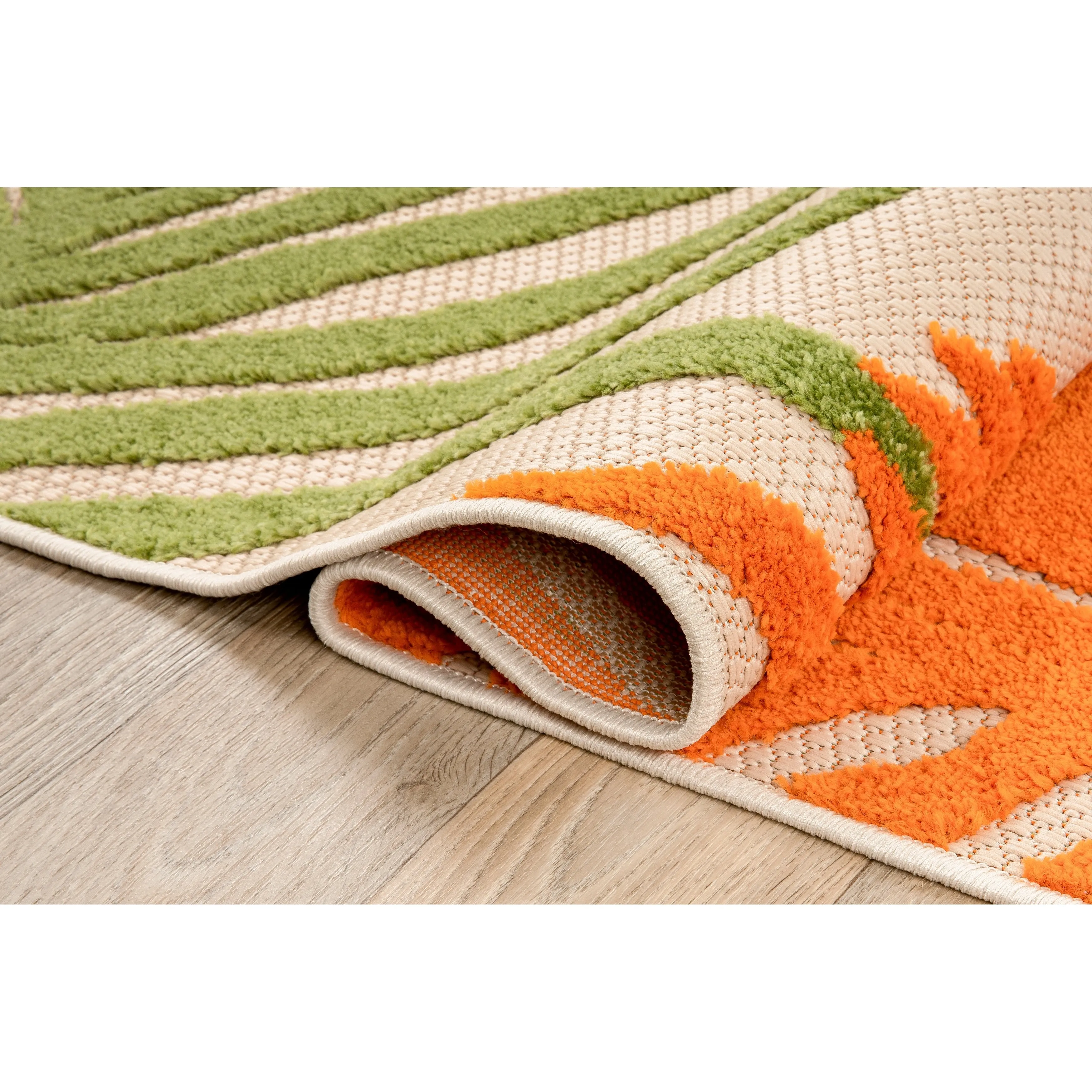 World Rug Gallery Tropical Floral Indoor/Outdoor Area Rug