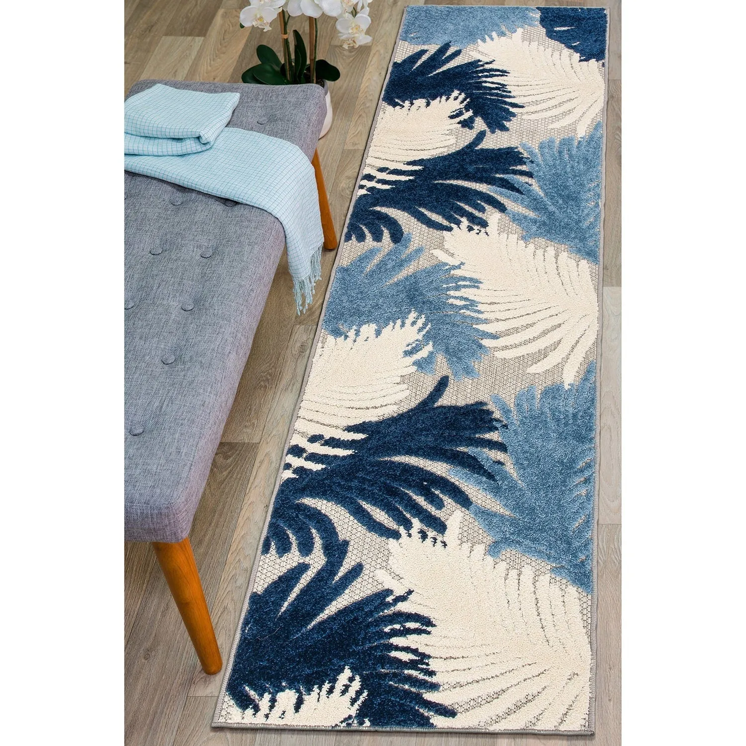 World Rug Gallery Tropical Floral Indoor/Outdoor Area Rug