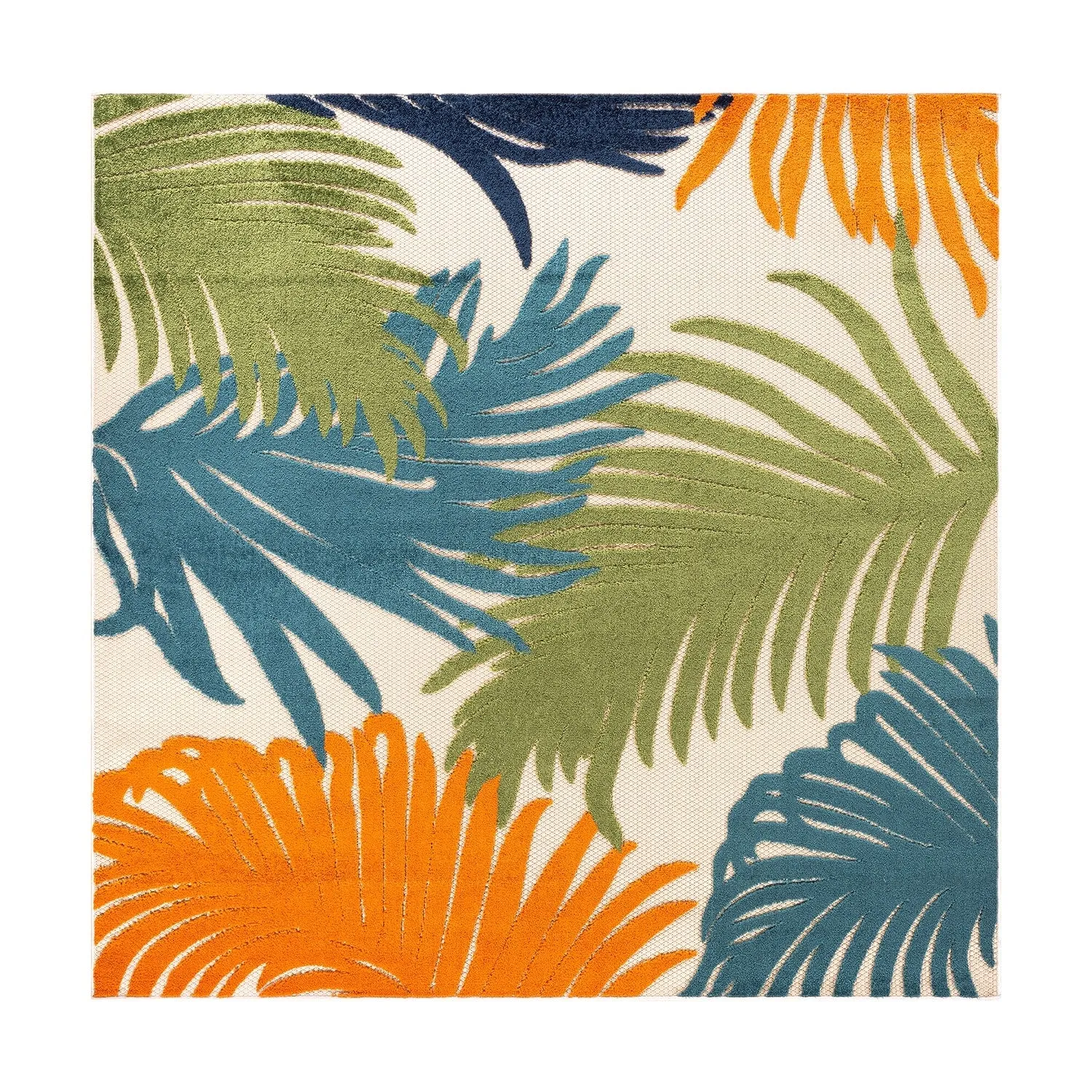 World Rug Gallery Tropical Floral Indoor/Outdoor Area Rug