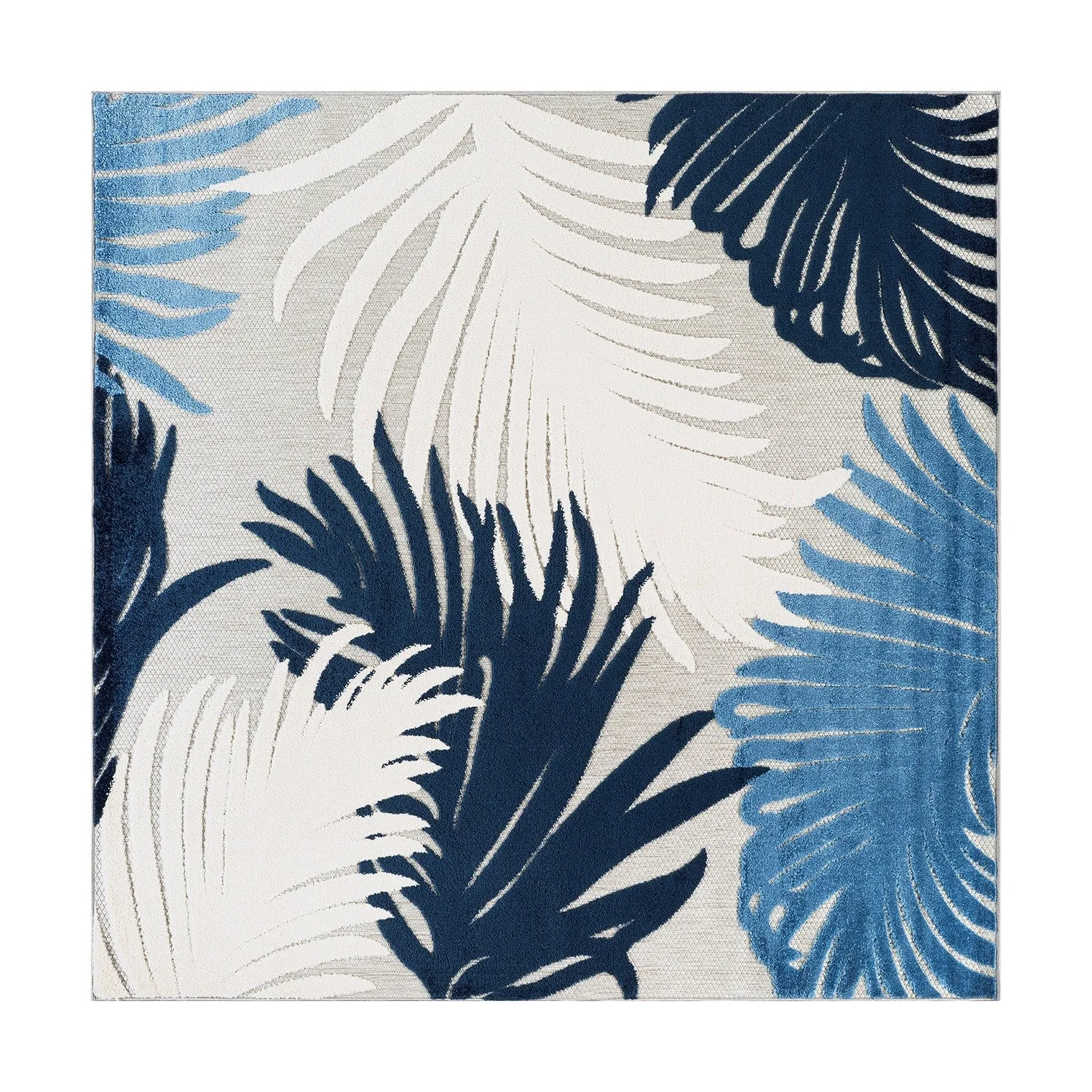 World Rug Gallery Tropical Floral Indoor/Outdoor Area Rug