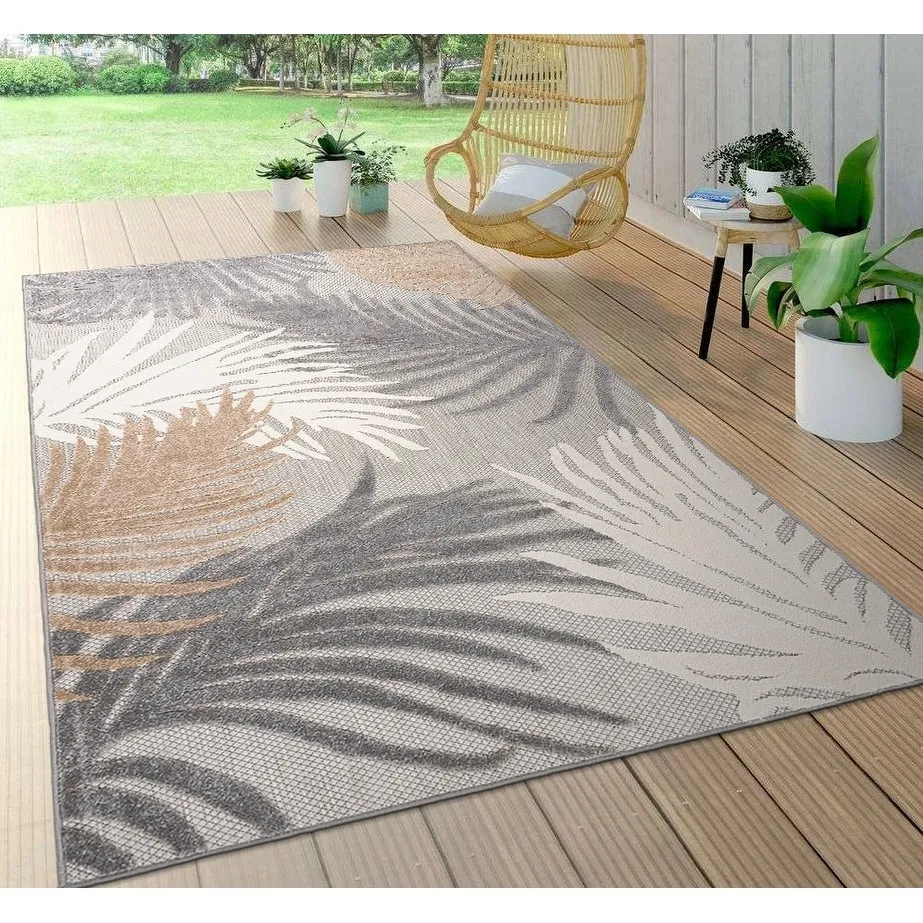 World Rug Gallery Tropical Floral Indoor/Outdoor Area Rug