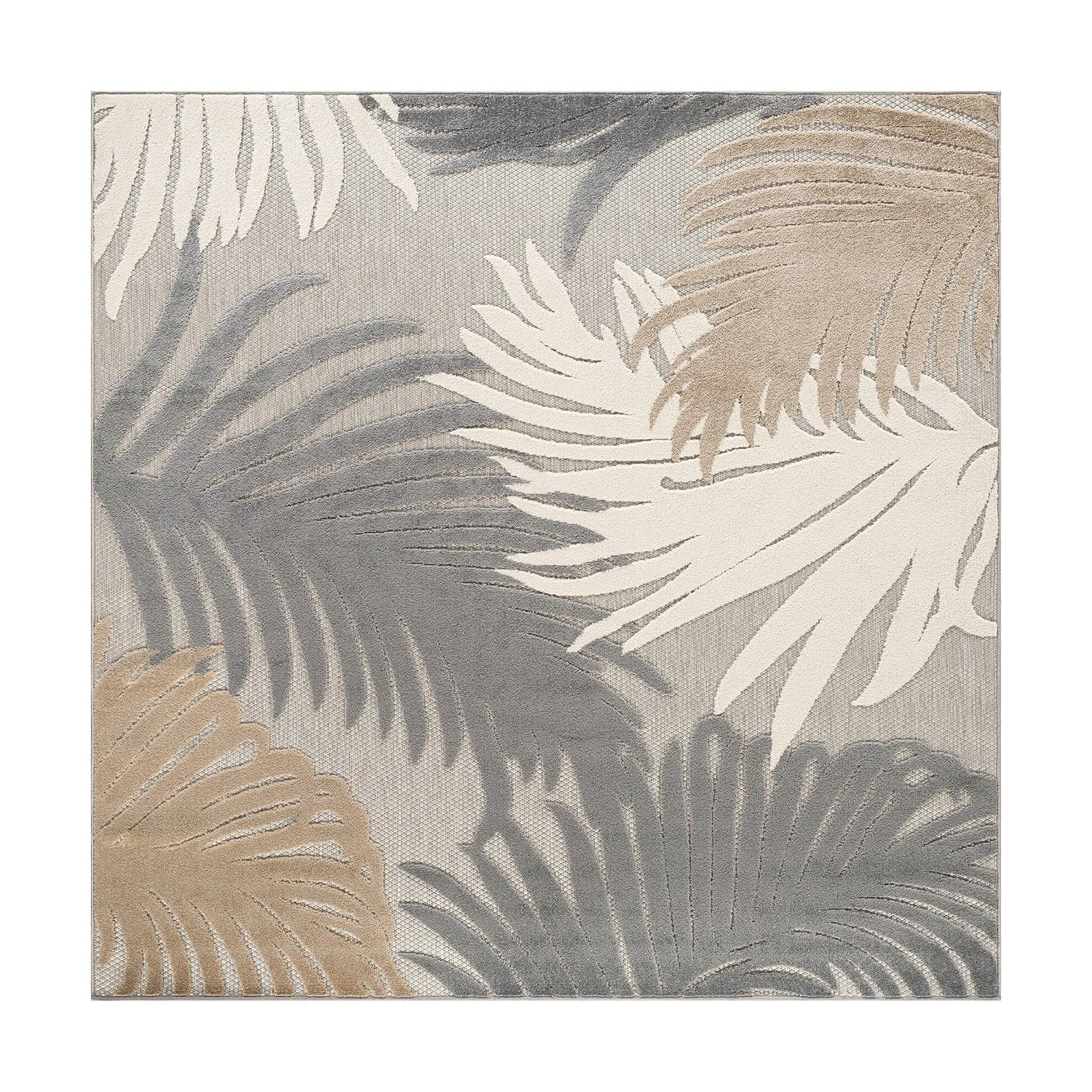 World Rug Gallery Tropical Floral Indoor/Outdoor Area Rug