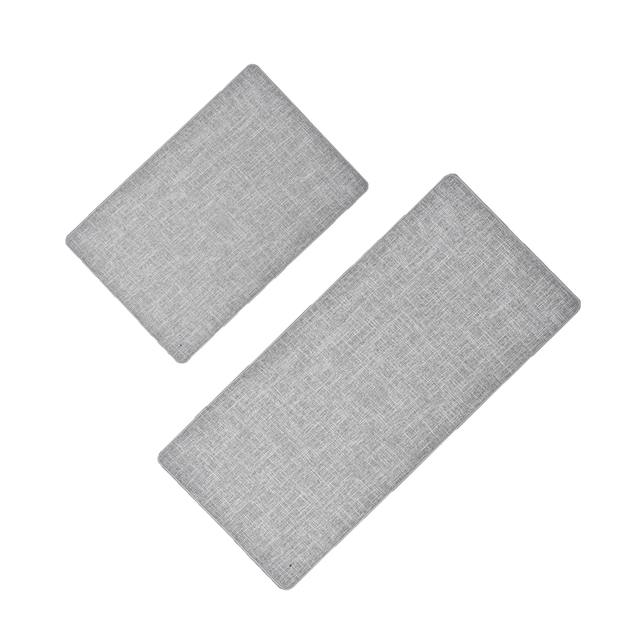 Woven Effect Kitchen Mat Solid Colors
