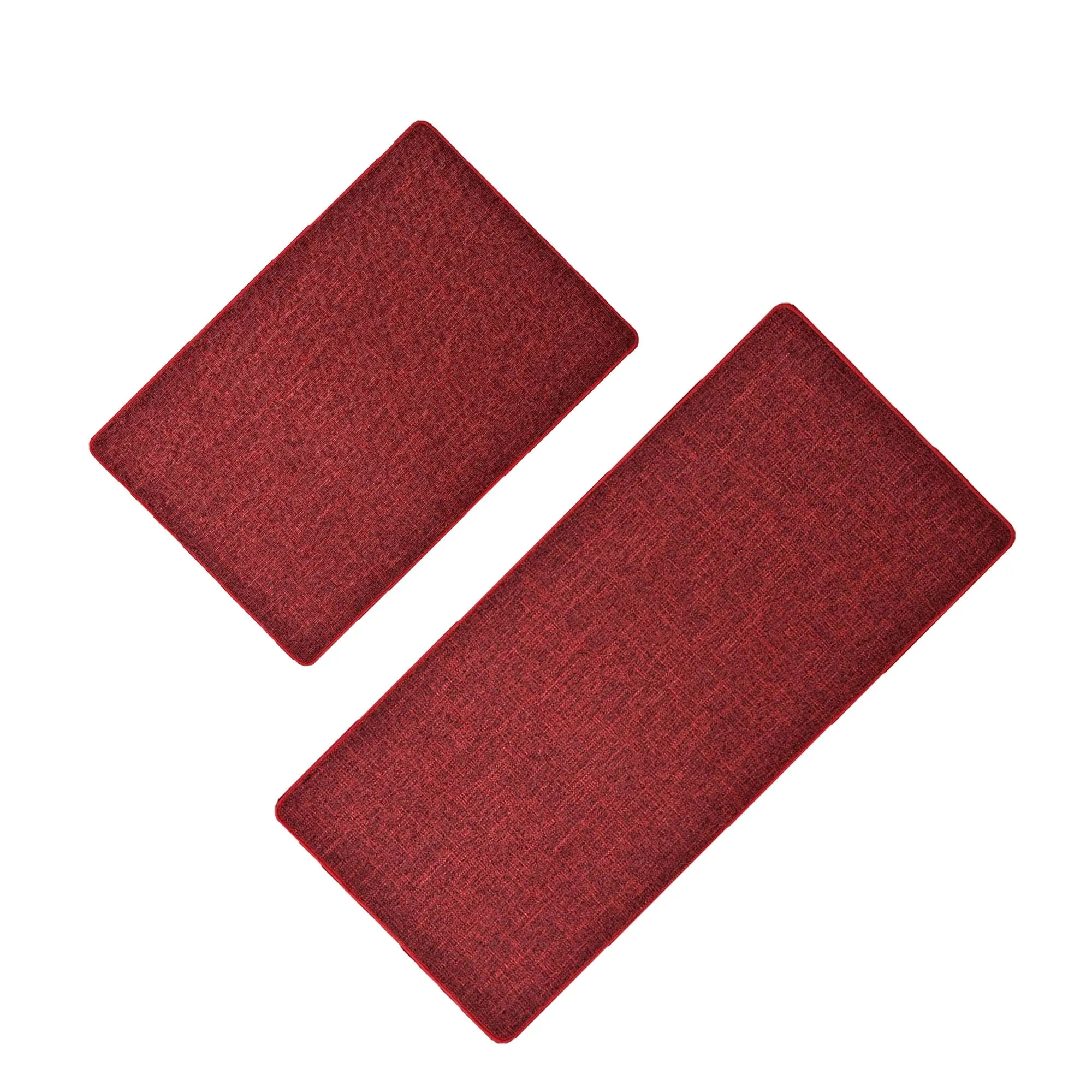Woven Effect Kitchen Mat Solid Colors