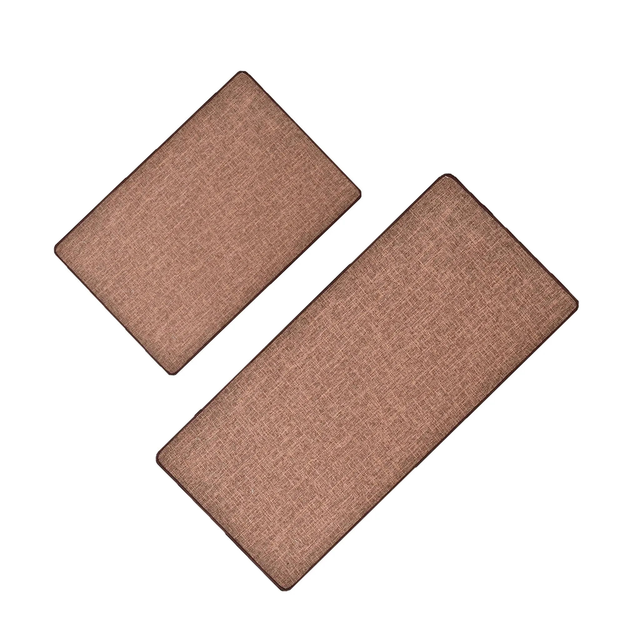 Woven Effect Kitchen Mat Solid Colors
