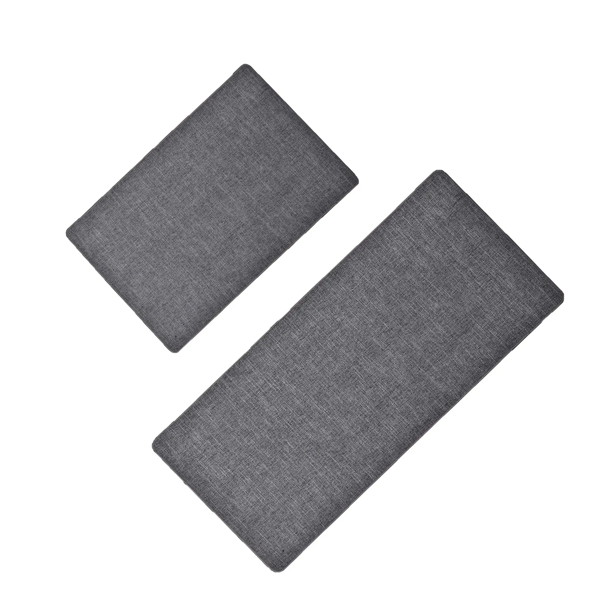 Woven Effect Kitchen Mat Solid Colors
